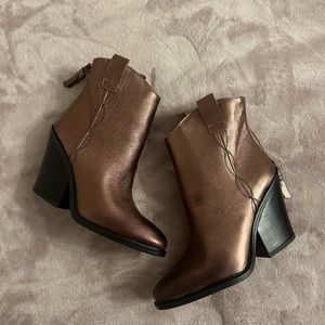 Brand New Franco Sarto Leather Boots. Never worn. Size 7.
